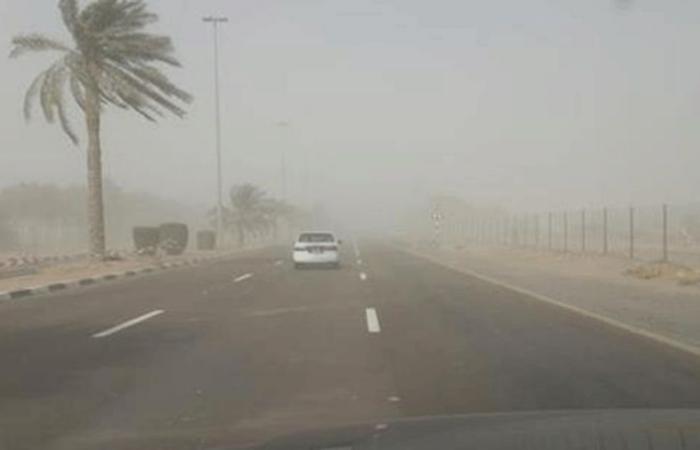 عوالق ترابية ورياح نشطة على نجران والمنطقة الشرقية