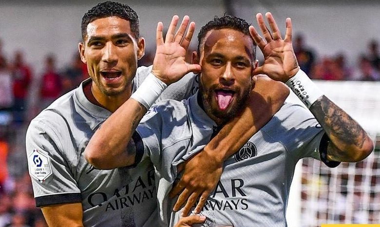 نيمار يشجع المغرب من اجل اشرف حكيمي