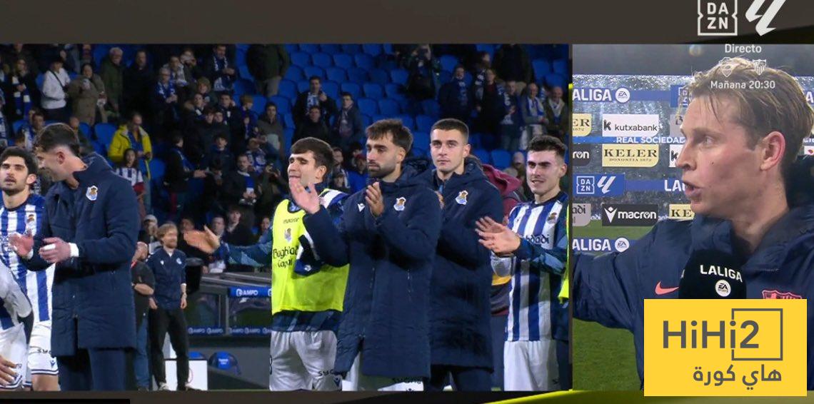 دي يونغ ينتقد حكم مواجهة ريال سوسيداد