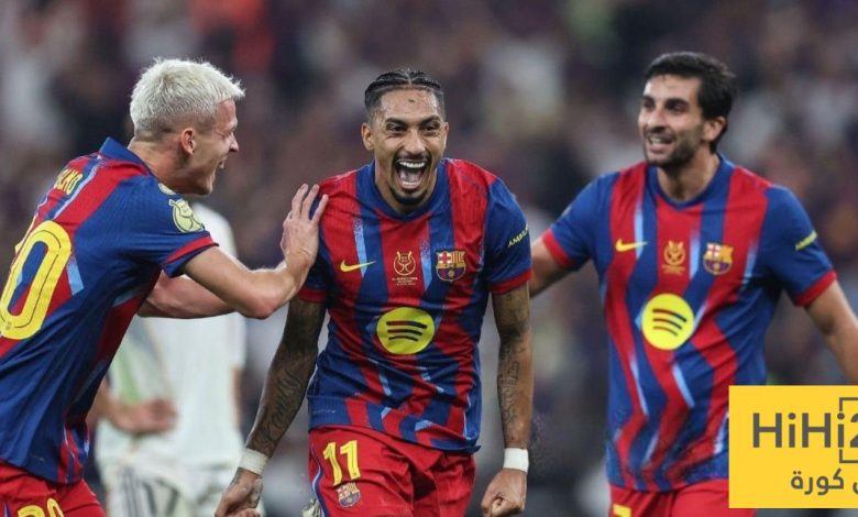 صورة: رافينيا يعادل انتصارات كريستيانو في الكلاسيكو بـ 18 مباراة أقل