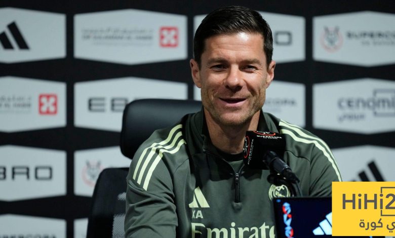 حديث تشابي ألونسو عن السوبر الإسباني