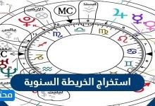 استخراج الخريطة السنوية
