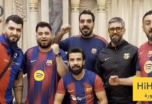 برشلونة يرحب برابطة العراق قبل السوبر.. صورة