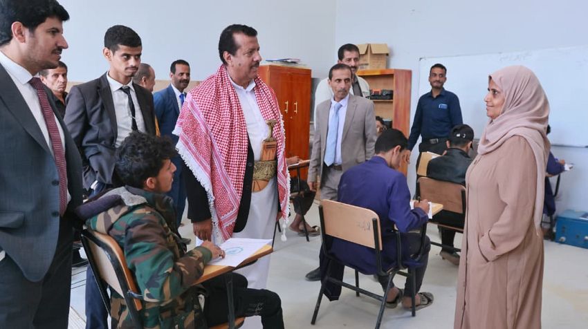 تدشين الاختبارات الفصلية لطلاب المعهد التقني الصناعي والمعهد المهني الصناعي بمأرب