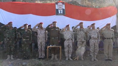 رئيس أركان محور تعز يدشن العام التدريبي في اللواء 170 دفاع جوي