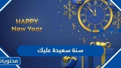 سنة سعيدة عليك