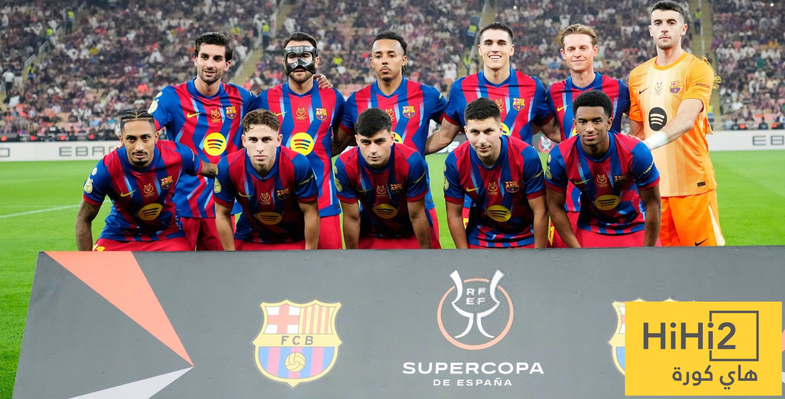 صورة – غرفة ملابس برشلونة قبل نهائي السوبر