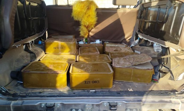 ضبط ذخائر مضادة للطيران في مديرية الغيضة بالمهرة