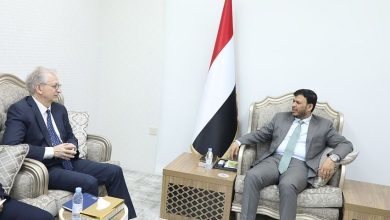 عضو مجلس القيادة الدكتور عبدالله العليمي يبحث مع السفير الالماني مستجدات الأوضاع