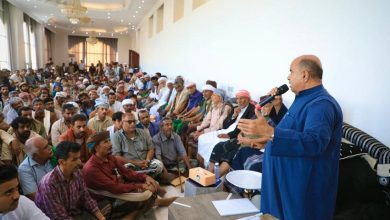 عضو مجلس القيادة الرئاسي الخنبشي يلتقي قبائل نوح وعدداً من المناصب والمشايخ والمقادمة