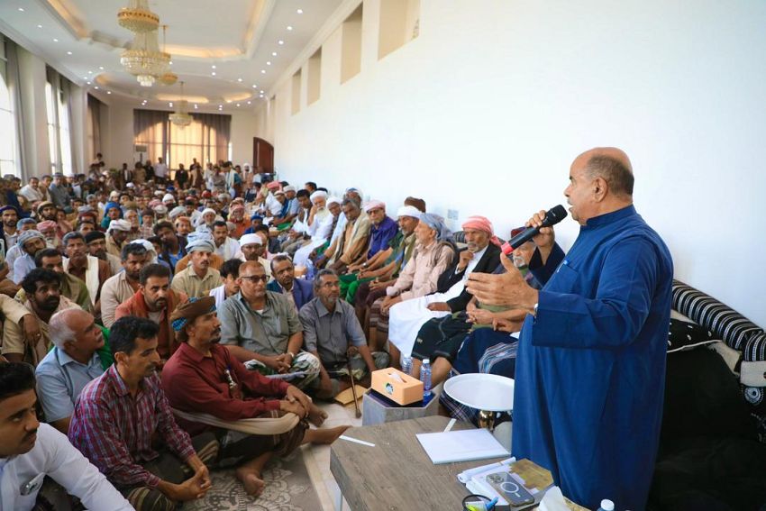 عضو مجلس القيادة الرئاسي الخنبشي يلتقي قبائل نوح وعدداً من المناصب والمشايخ والمقادمة