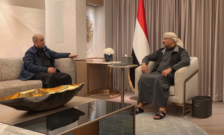 عضو مجلس القيادة طارق صالح يلتقي رئيس مجلس الوزراء