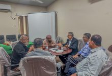 فريق من وزارة الزراعة يطلع على نشاط وخطط الهيئة العامة للبحوث والإرشاد الزراعي بعدن