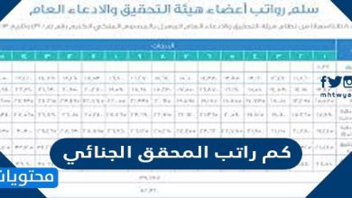 كم راتب المحقق الجنائي