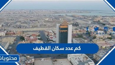 كم عدد سكان القطيف