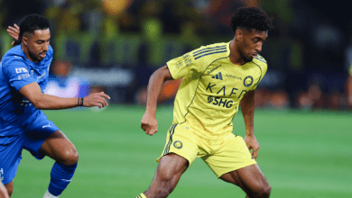 كومان يضاعف تقدم النصر أمام الشباب