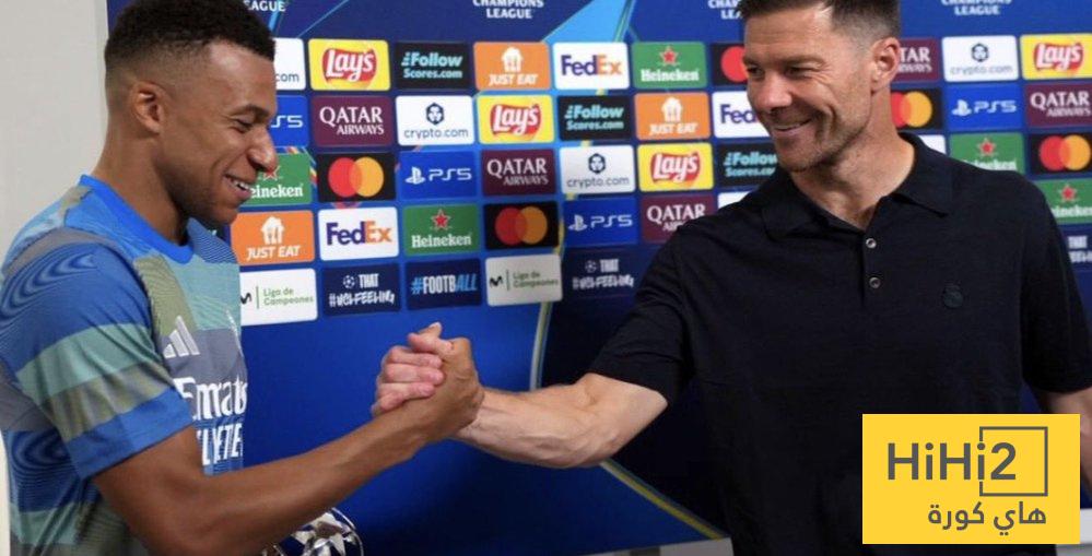 مبابي يودع ألونسو بعد رحيله عن ريال مدريد