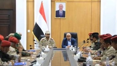 محافظ حضرموت يؤكد أهمية توحيد الجهود وتعزيز الانضباط العسكري بالمحافظة