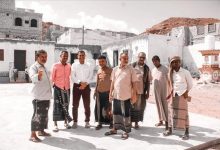 مدير عام بروم ميفع يتفقد مشروع منشأة نصر بروم الرياضي الذي تنفذه مؤسسة يسلم المحمدي