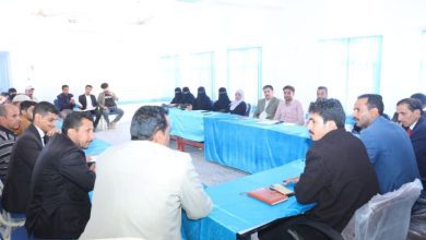 مناقشة الاستعدادات لإجراء الاختبارات الفصلية لطلاب المعهد التقني والصناعي بمأرب