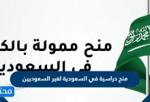 منح دراسية في السعودية لغير السعوديين 2026