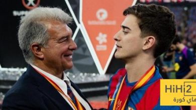 منشور غافي بعد التتويج بلقب كأس السوبر الاسباني