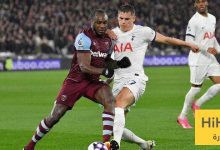 نتائج آخر خمس مباريات بين توتنهام ووست هام