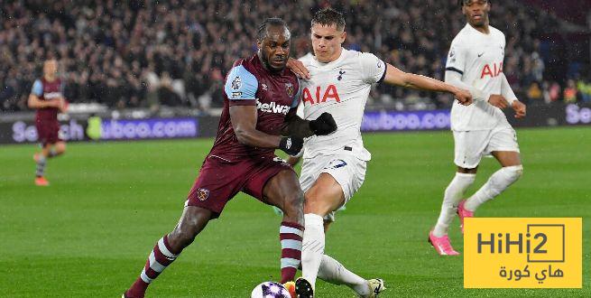 نتائج آخر خمس مباريات بين توتنهام ووست هام