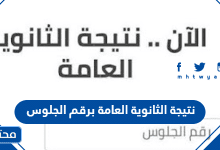 نتيجة الثانوية العامة برقم الجلوس