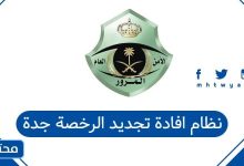 نظام افادة تجديد الرخصة جدة