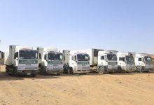 وصول 20 شاحنة إغاثية مقدمة من مركز الملك سلمان للإغاثة إلى مديرية العبر بحضرموت