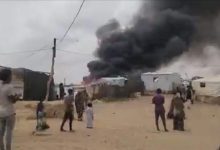 ألسنة اللهب تلتهم خيام النازحين في مأرب وتثير حالة من الذعر