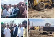 اللواء القُبة يدشن العمل في مشروع "جولة سناح" الاستراتيجي بالضالع