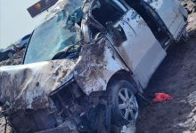 حادث مروري على خط الجسر بعدن.. انقلاب باص وإصابة السائق بإصابات خفيفة