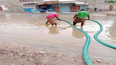 حملة عاجلة لشفط مياه الأمطار في شوارع القطن