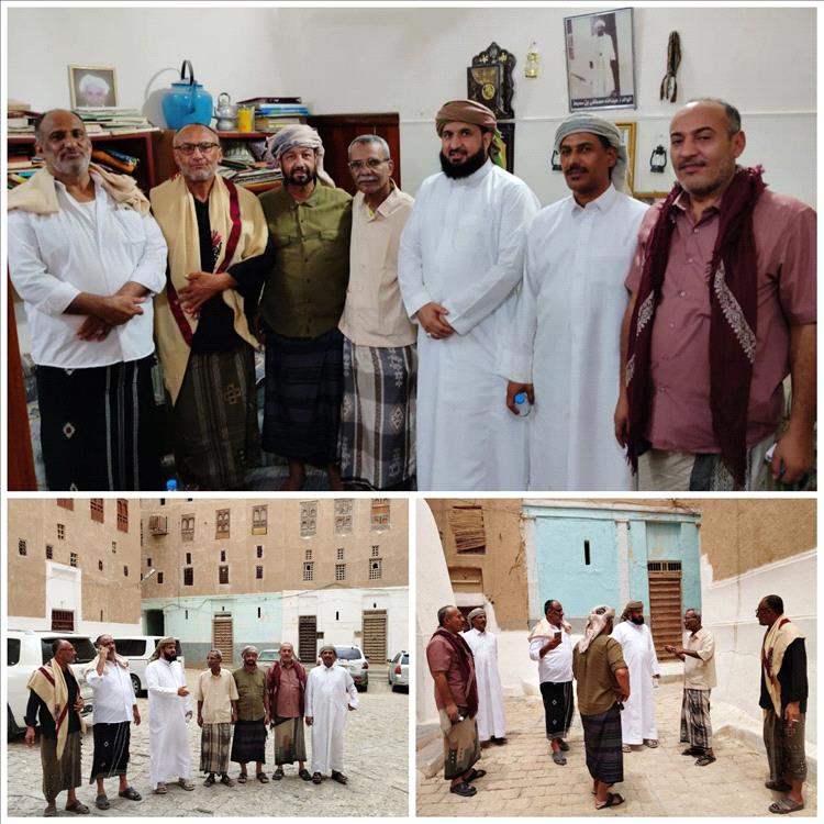 زيارة تراثية لمدينة شبام.. الشيخ ناصر أبو صهيب يشيد بعراقة التاريخ الحضرمي