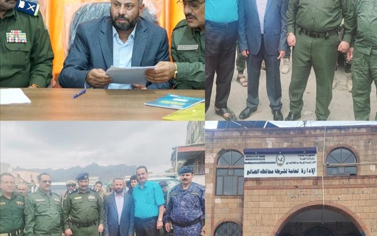 في الضالع مع حضرة الوكيل عاطف والمحافظ القبة والعميد الثوير