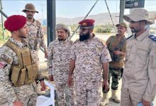 قائد اللواء السابع درع الوطن يقوم بزيارات عسكرية تفقدية لعدد من النقاط العسكرية بوادي حضرموت