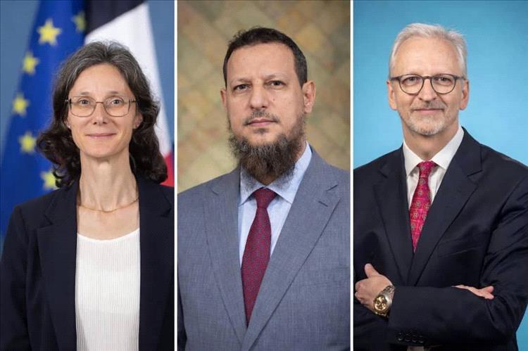 محافظ العاصمة عدن يبحث مع السفيرين الفرنسي والألماني تعزيز التعاون ودعم قطاعات التعليم والتنمية