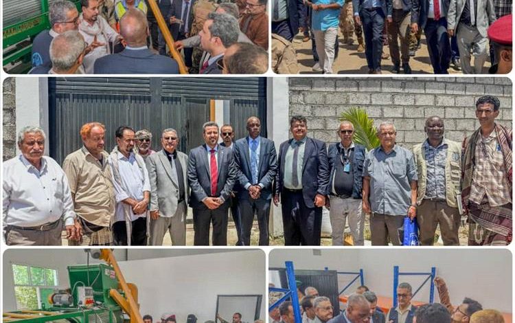 محافظ لحج يتفقد مشروع إعادة تأهيل مركز بحوث الثروة الحيوانية ويطلع على مشاريع زراعية بالحوطة وتبن