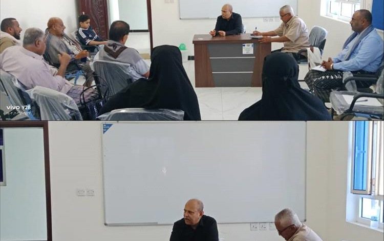 مدير عام تبن بترأس اجتماعا طارئا للجنة الطوارى بالمديرية لمواجهة تداعيات المنخفض الجوي