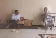 مدير عام ردفان يزور المناضل أحمد جبر ناشر في الحبيلين