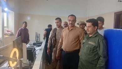 مدير عام شرطة الضالع يزور الأحوال المدنية والعمليات المشتركة بالمحافظة