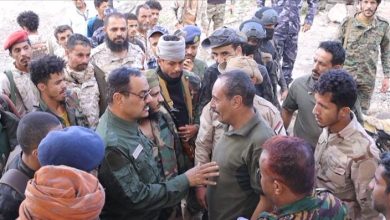 مدير عام شرطة الضالع يزور مديرية جحاف ويلتقـي بـعدد من المسؤولين في السلطة والأمن