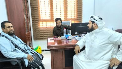 مدير عام مديرية خنفر "اليوسفي "يزور قوات الأمن الوطني بأبين ويؤكد أهمية تعزيز التنسيق الأمني