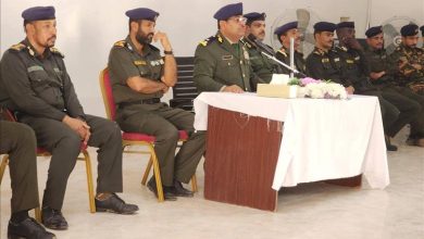 مدير كلية الشرطة حضرموت يلتقي طلاب الكلية عقب إنتهاء إجازة العيد ويؤكد على الانضباط والتحصيل العلمي