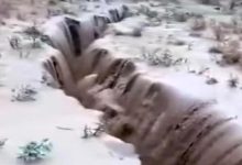 مشهد مرعب بتعز.. الأرض تنشق فجأة والسكان يفرون