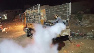 وحدة النظافة و التحسين بالقطن تنفيذ حملة رش ضبابي لمكافحة انتشار البعوض الضار