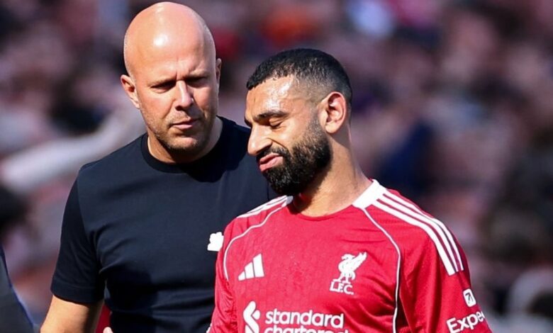 آرني سلوت يعلق على إصابة محمد صلاح