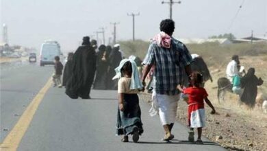 أكثر من 800 أسرة في اليمن نزحت خلال الربع الأول من العام الجاري